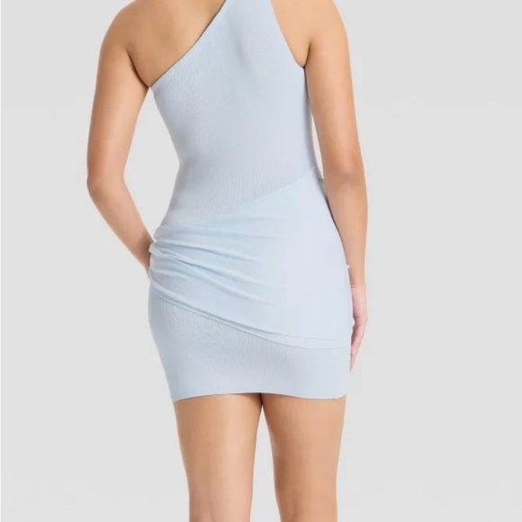 Wild Fable One-Shoulder Light Blue Dress - Picture 3 of 5